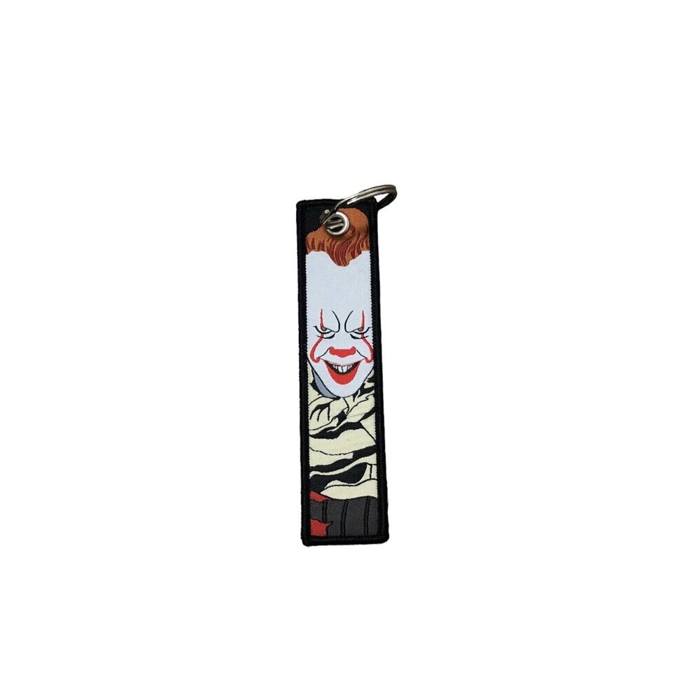 Stephen King's IT Pennywise The Clown Horror Movie Nylon Embroidered Keychain